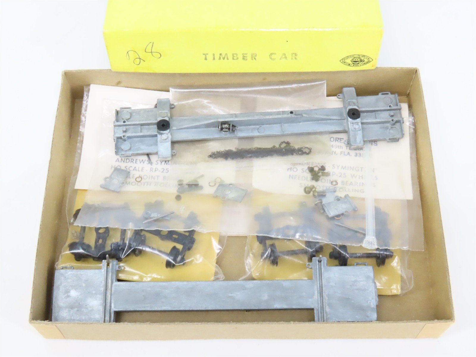 HO The Cliff Line Scale Models Kit of 2 Log & Timber Car