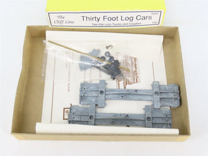 HO Scale The Cliff Line Scale Models Kit of Two 1097 30' Log Cars