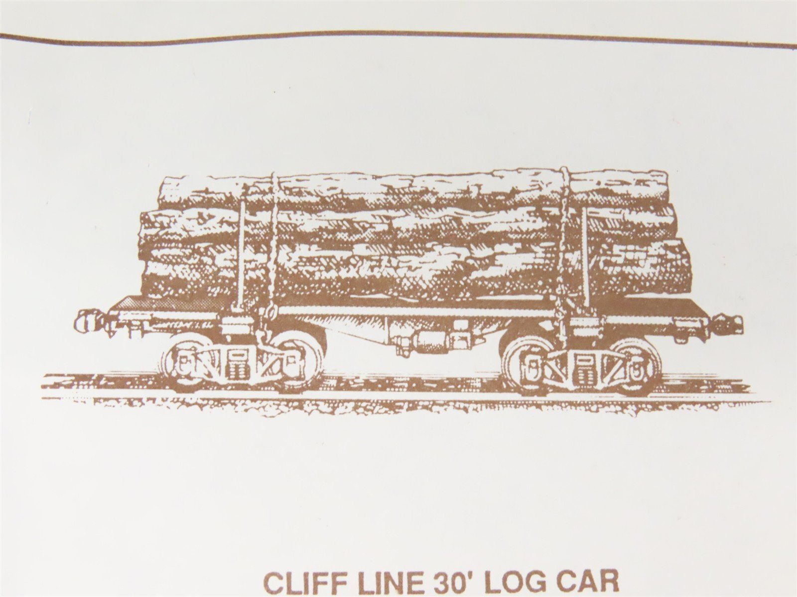 HO Scale The Cliff Line Scale Models Kit of Two 1097 30' Log Cars