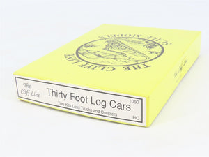 HO Scale The Cliff Line Scale Models Kit of Two 1097 30' Log Cars