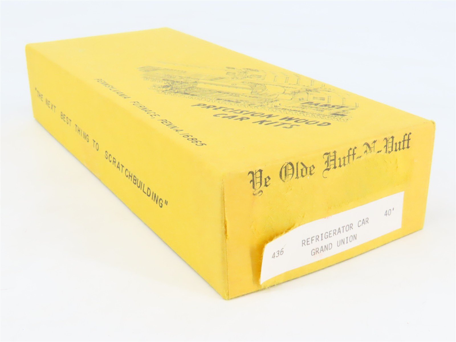 HO Scale Ye Olde Huff-N-Puff Kit 436 QREX Grand Union Food Markets Reefer #90104