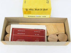 HO Scale Ye Olde Huff-N-Puff Kit 504 RMCX Monarch Pickle Tank Car #3830