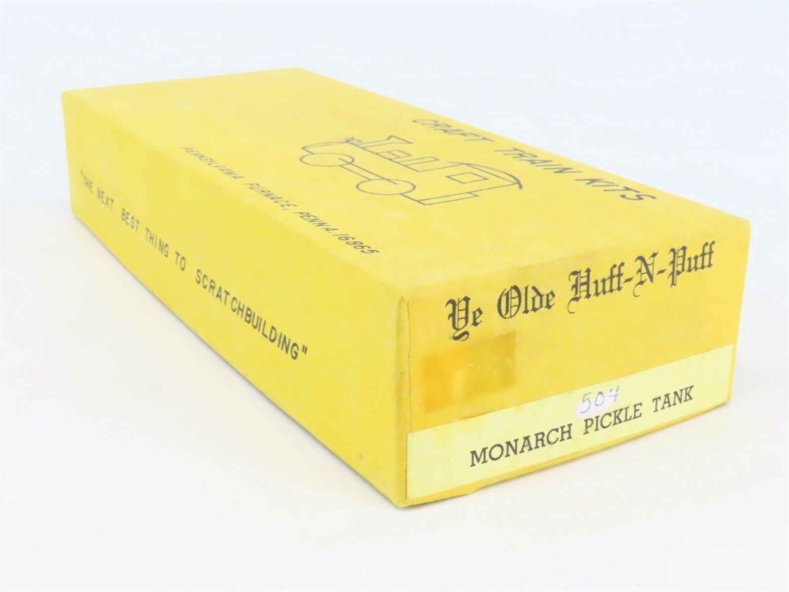 HO Scale Ye Olde Huff-N-Puff Kit 504 RMCX Monarch Pickle Tank Car #3830