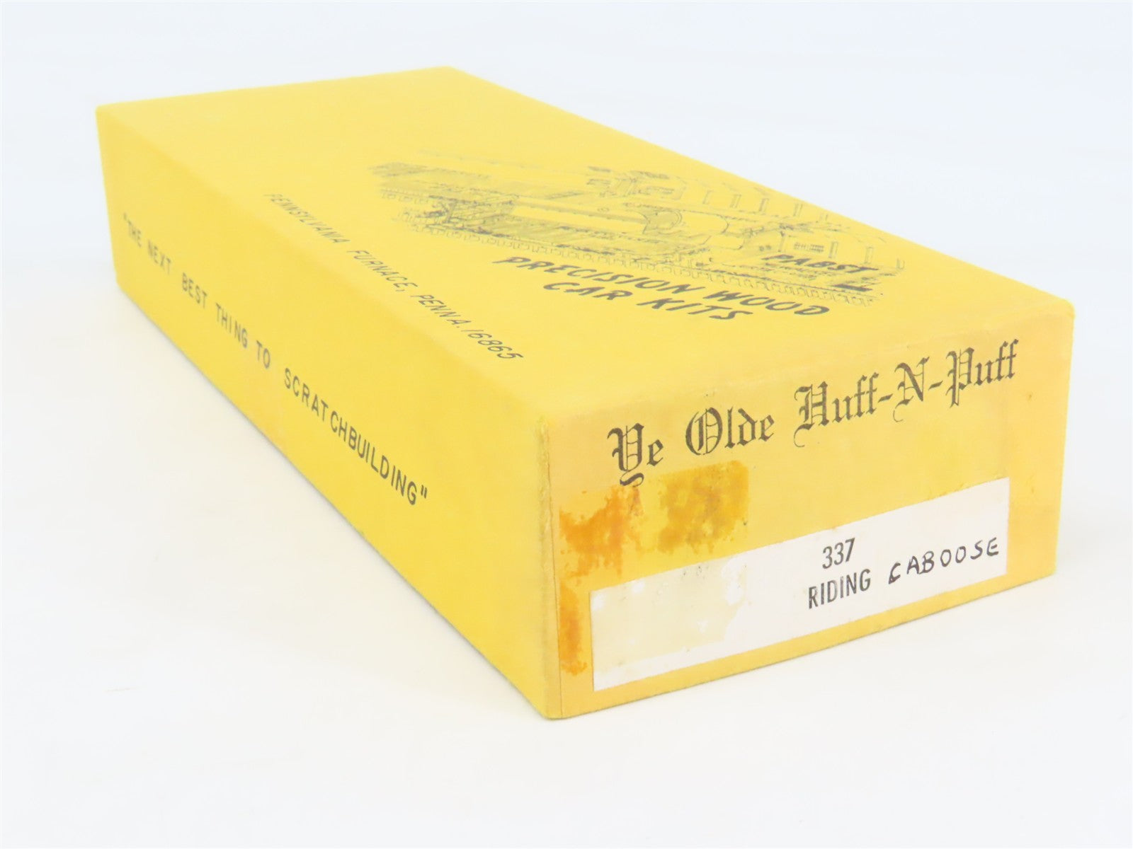 HO Scale Ye Olde Huff-N-Puff Kit 337 Undecorated Riding Caboose