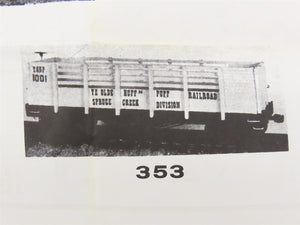 HO Scale Ye Olde Huff-N-Puff Kit 353 Undecorated 37' Oldie Coke Car