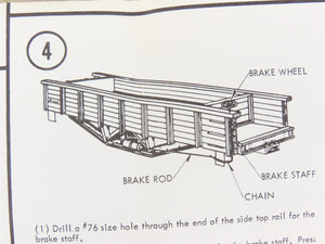 HO Scale Ye Olde Huff-N-Puff Silver Streak Kit 161 Undecorated Hart Gondola