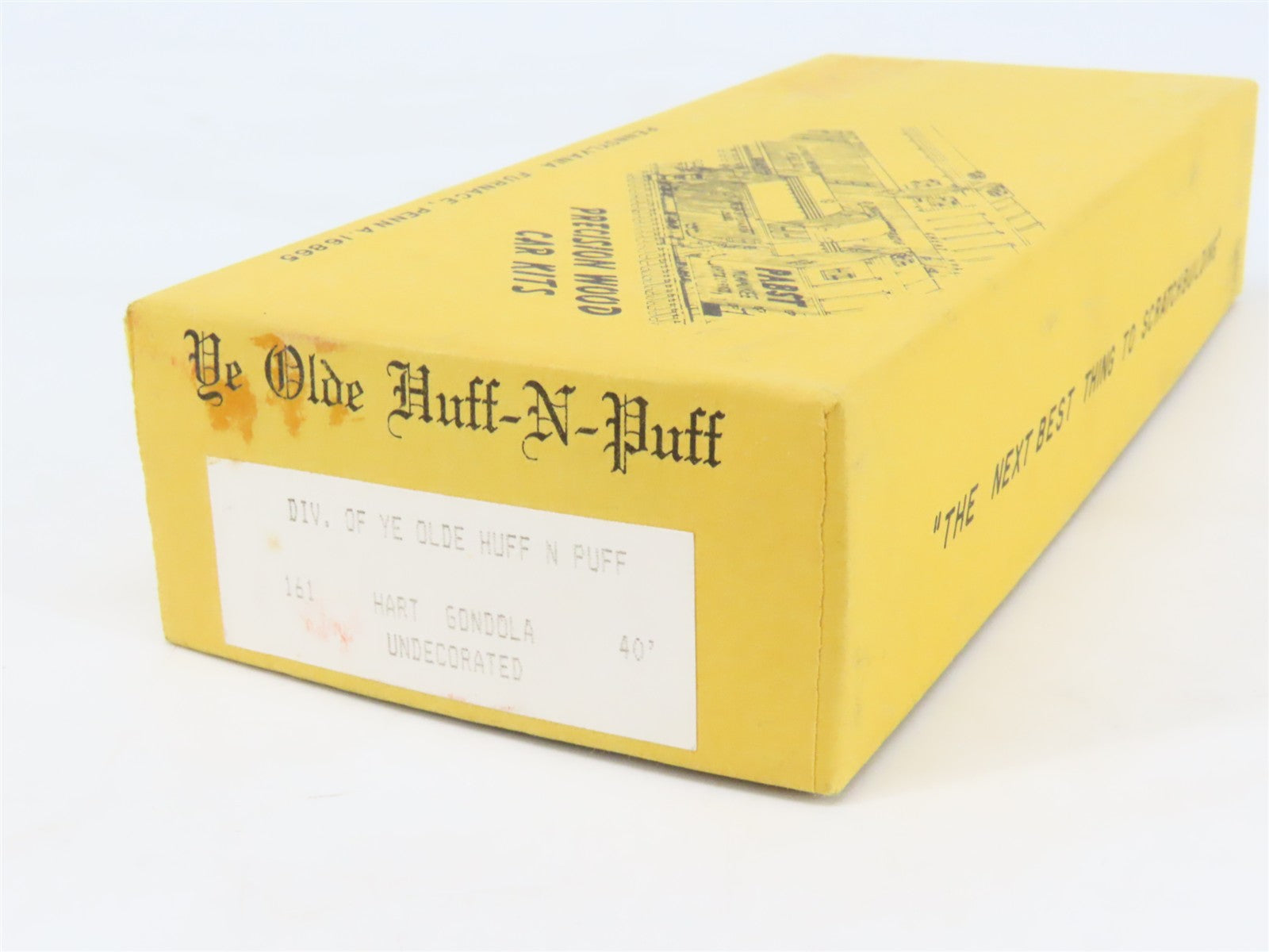 HO Scale Ye Olde Huff-N-Puff Silver Streak Kit 161 Undecorated Hart Gondola
