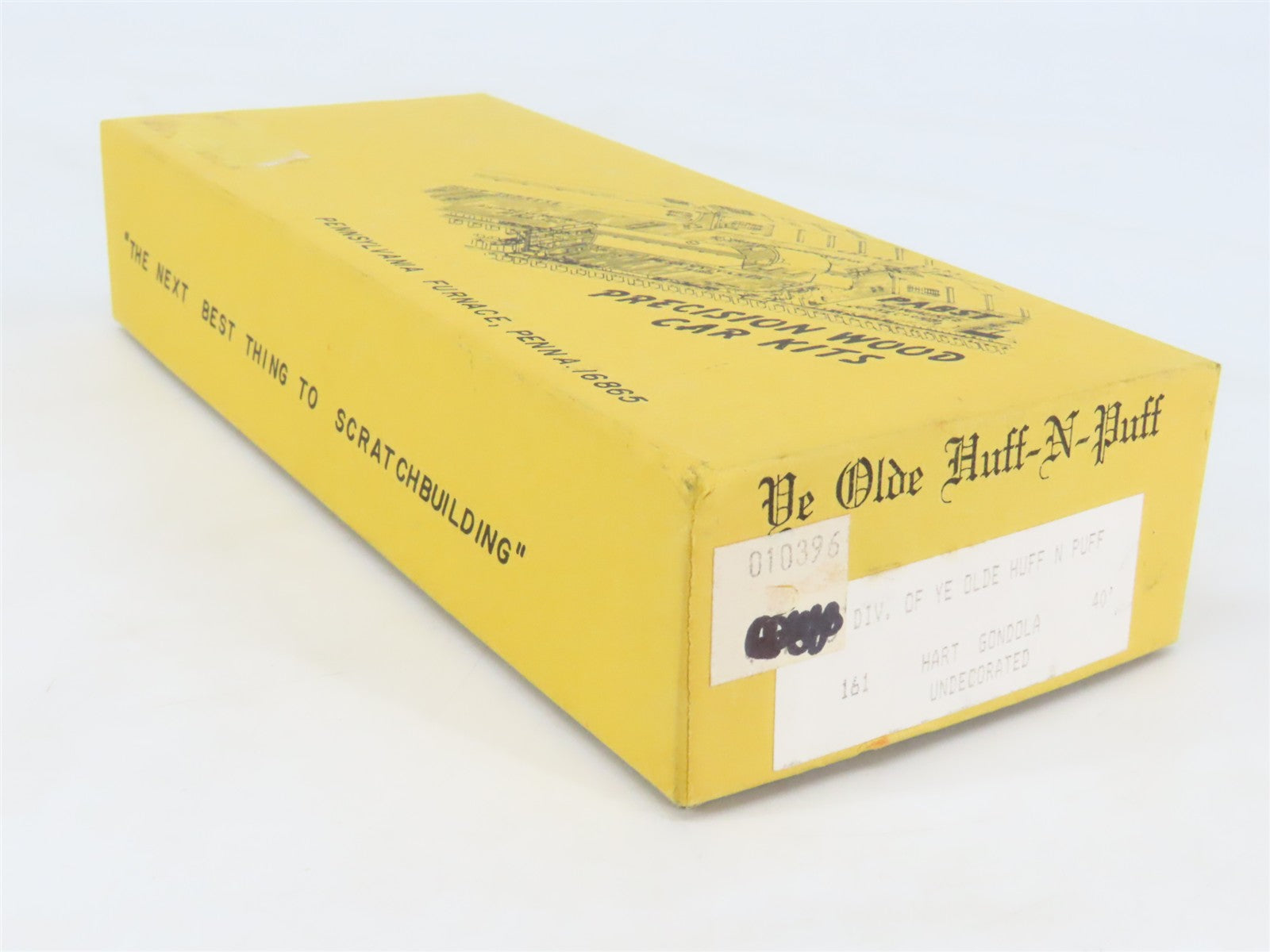 HO Scale Ye Olde Huff-N-Puff Silver Streak Kit 161 Undecorated Hart Gondola