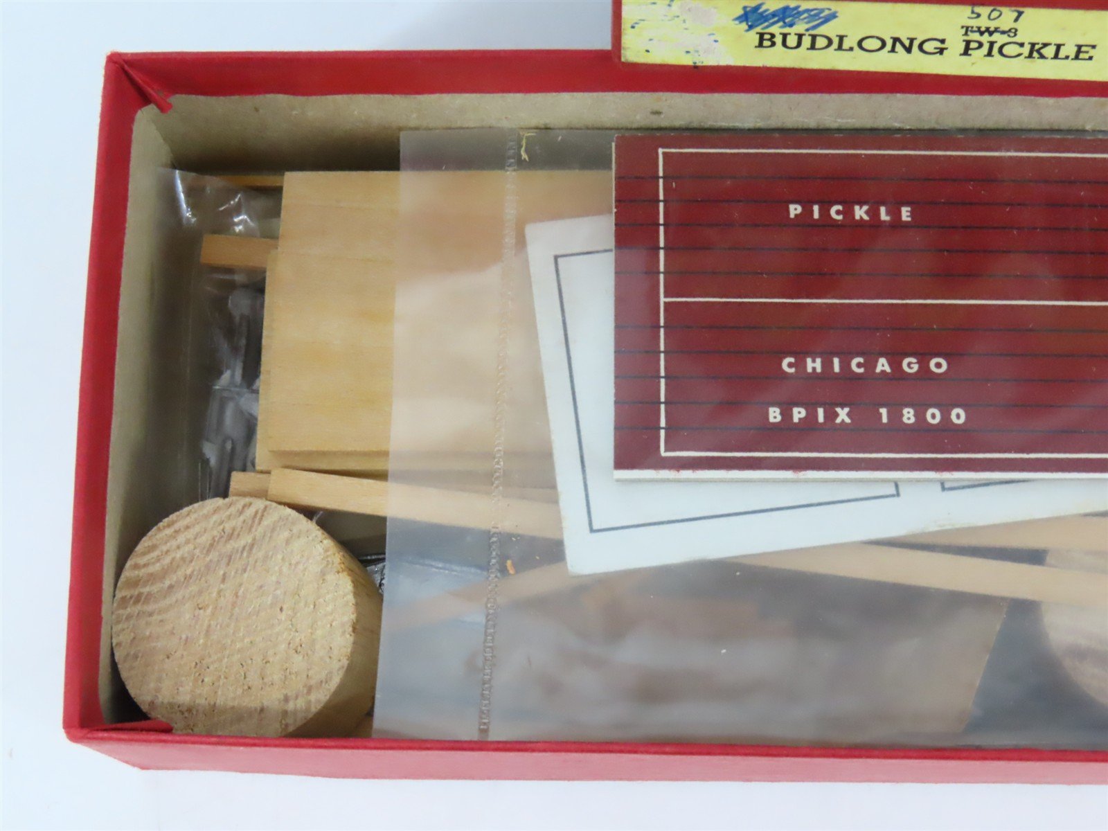 HO Scale Ye Olde Huff-N-Puff Kit 507 BPIX Budlong Pickle Tank Car #1800