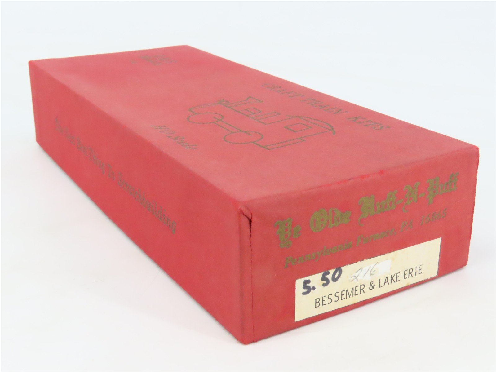HO Scale Ye Olde Huff-N-Puff Kit 216 B&LE Bessemer & Lake Erie Box Car #81040