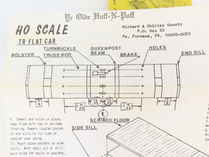 HO Scale Ye Olde Huff-N-Puff Kit 121 GN Great Northern Railway Flat Car #42736