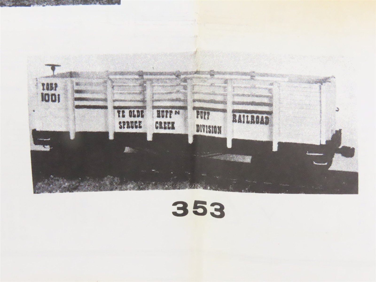 HO Scale Ye Olde Huff-N-Puff Kit 353 Undecorated Oldie Coke Car