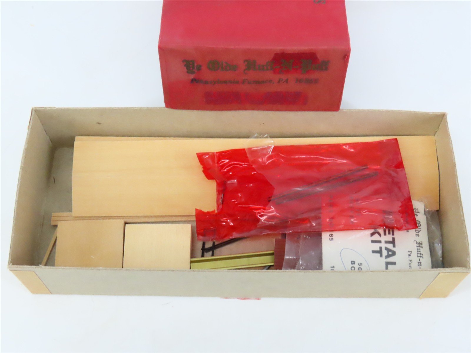 HO Scale Ye Olde Huff-N-Puff Kit B&O Baltimore & Ohio Railroad Box Car #35689