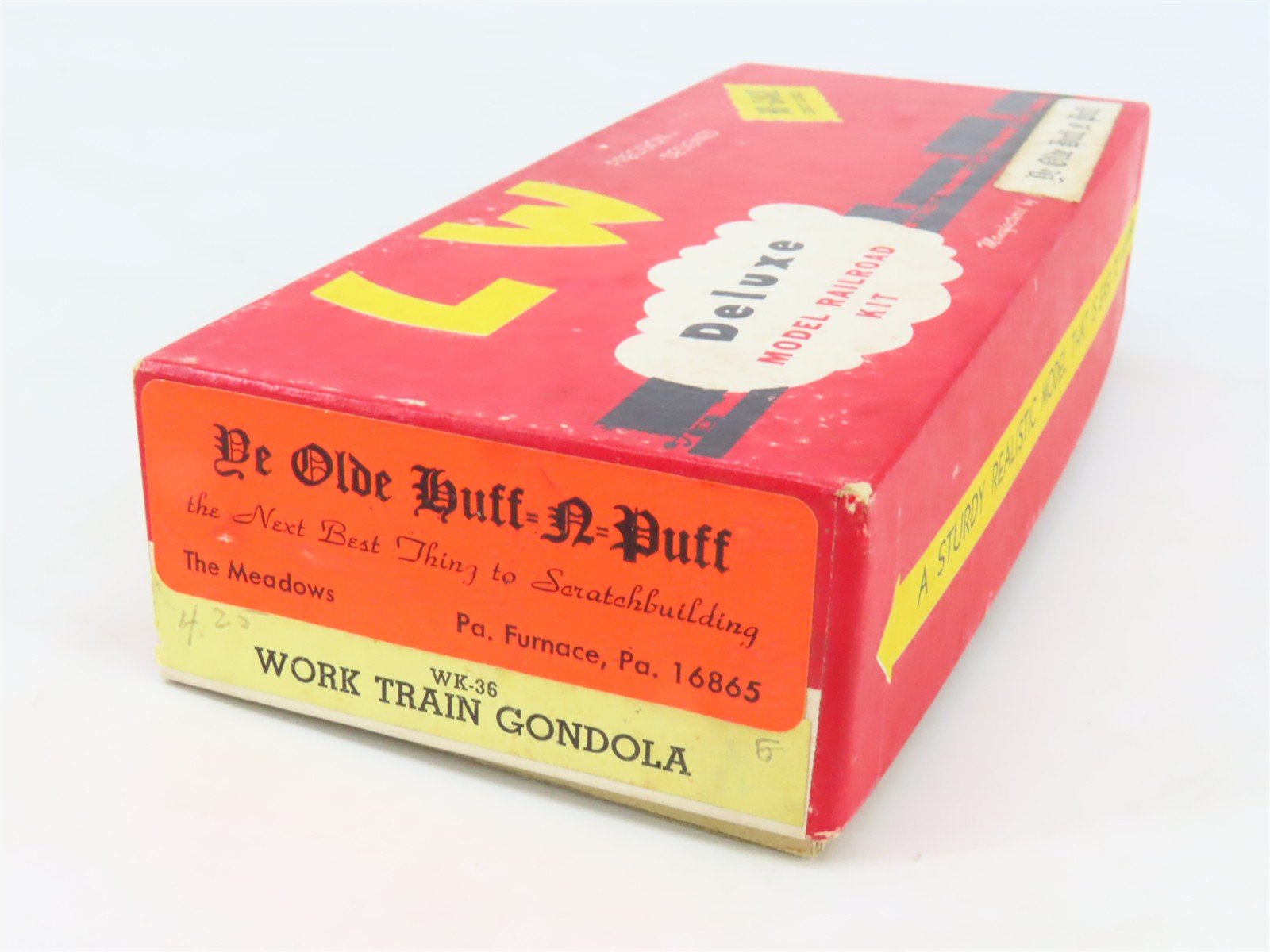 HO Scale Ye Olde Huff-N-Puff Kit WK-36 Work Train Gondola