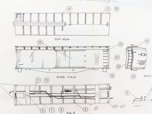 HO Scale Marker Light Models Kit IC Illinois Central Railroad Box Car #2389