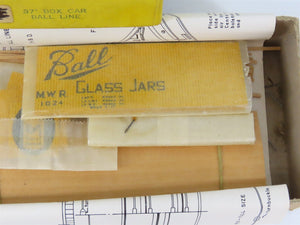 HO Scale Main Line Models Kit MWR Ball Glass Jars 37' Wood Box Car #1024
