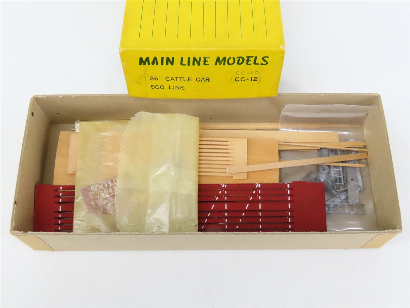 HO Scale Main Line Models Kit CC-12 SOO Line 36' Cattle Car #7594230