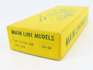 HO Scale Main Line Models Kit CC-12 SOO Line 36' Cattle Car #7594230