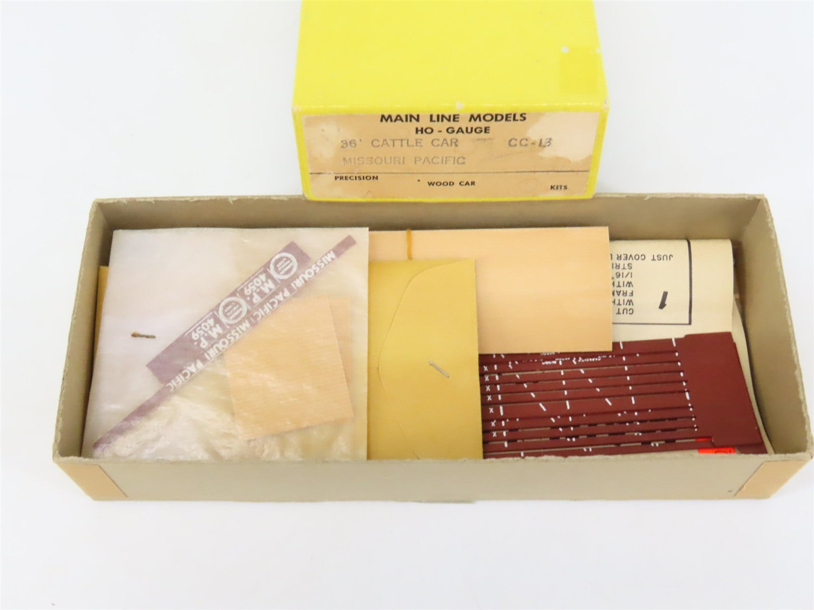 HO Scale Main Line Models Kit CC-13 MP Missouri Pacific 36' Cattle Car #4059