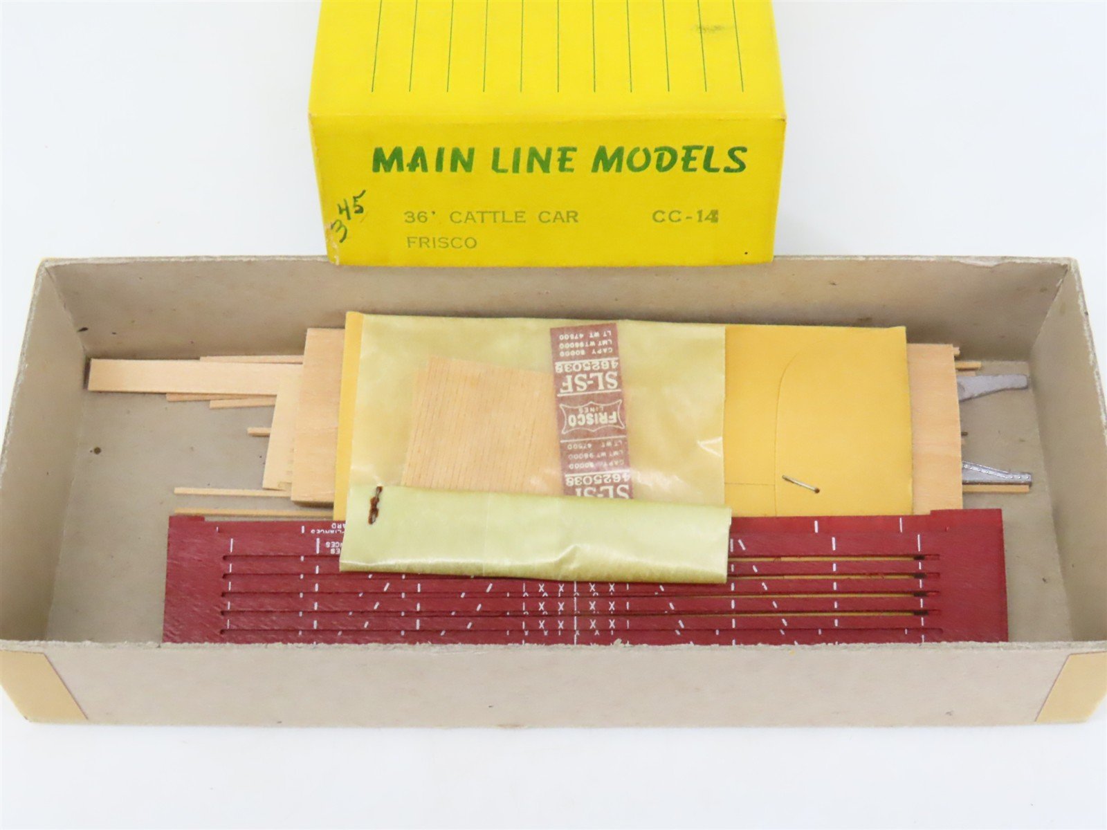 HO Scale Main Line Models Kit CC-14 SL-SF Frisco 36' Cattle Car #4625038