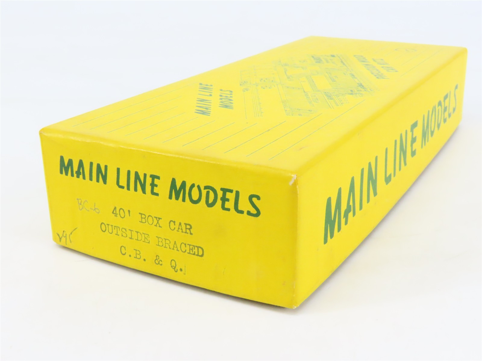 HO Scale Main Line Models Kit BC-6 CB&Q Burlington Route 40' Box Car #14076