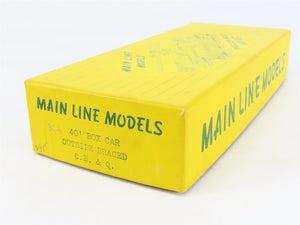 HO Scale Main Line Models Kit BC-6 CB&Q Burlington Route 40' Box Car #14076