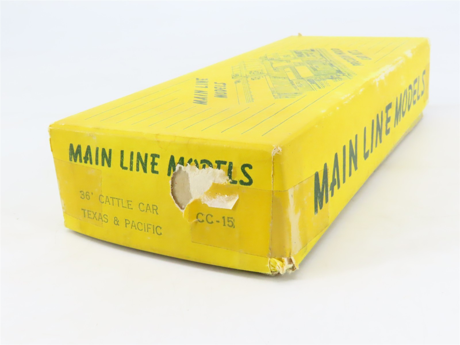 HO Scale Main Line Kit CC-15 T&P Texas & Pacific Railroad 36' Cattle Car #4035