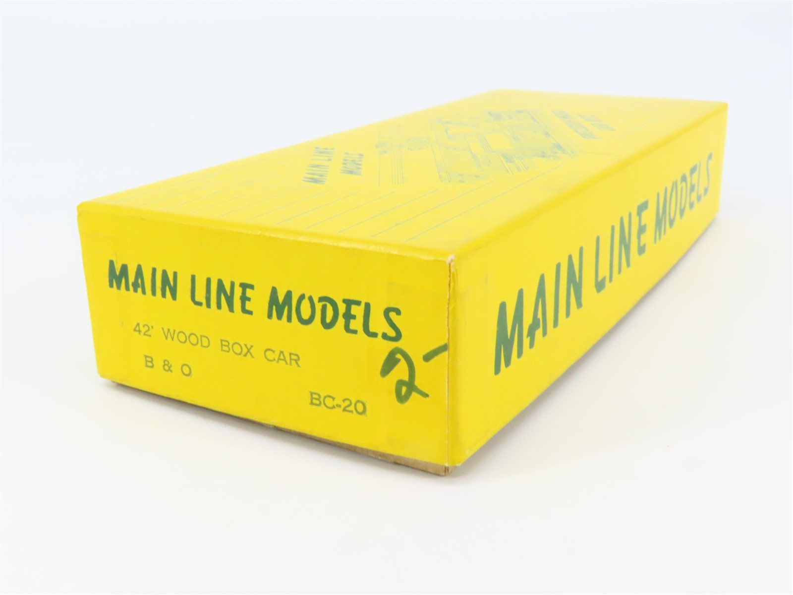 HO Scale Main Line Models Kit BC-20 B&O Baltimore & Ohio 42' Wood Box Car #23107