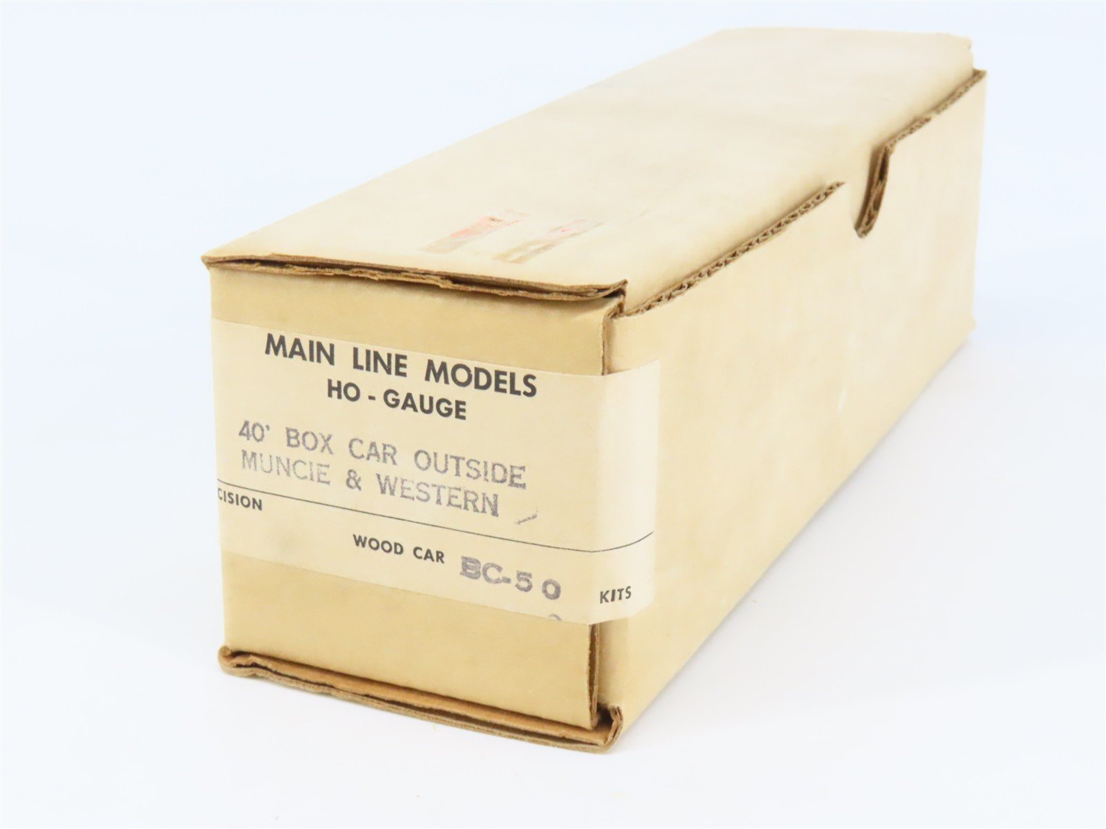 HO Scale Main Line Kit BC-50 MWR Muncie & Western Railroad 40' Box Car #1247