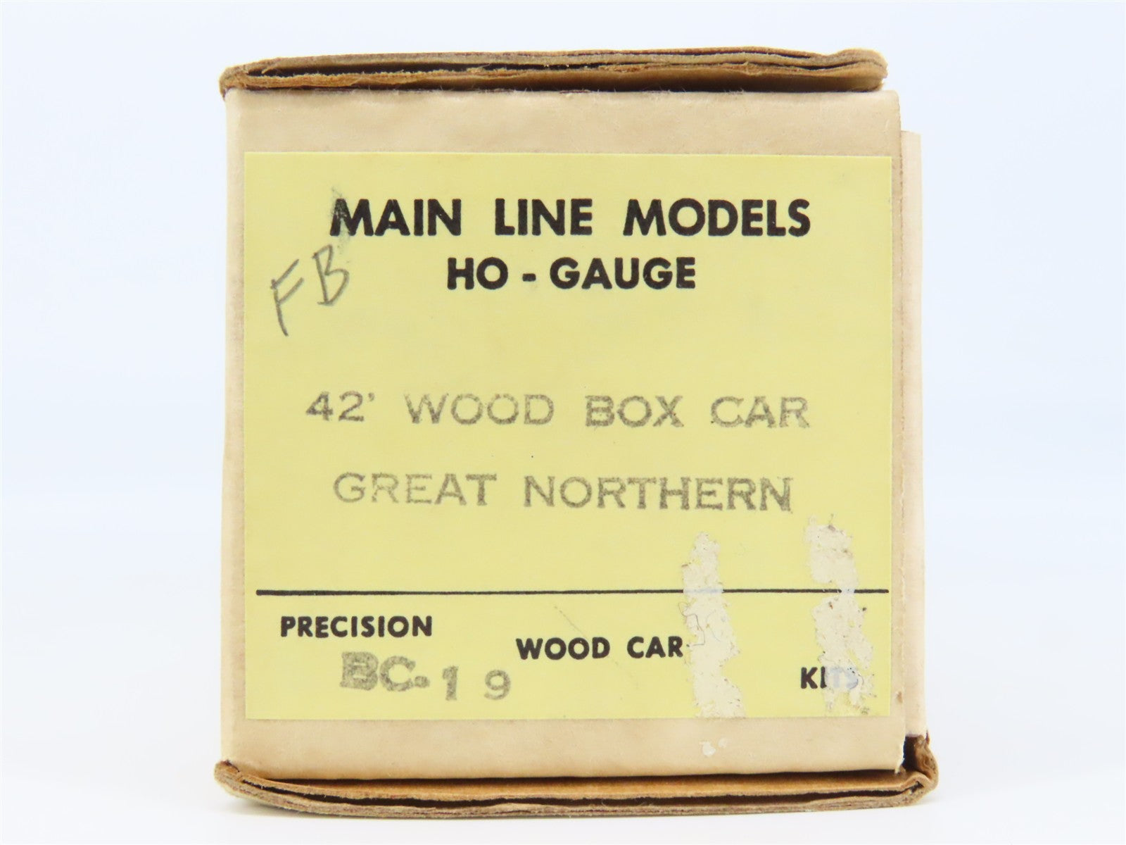 HO Scale Main Line Models Kit BC-19 GN Great Northern 42' Wood Box Car #51699