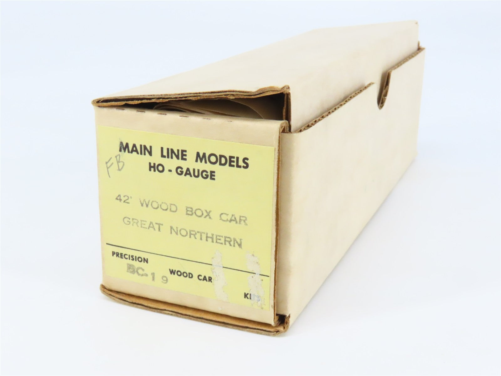HO Scale Main Line Models Kit BC-19 GN Great Northern 42' Wood Box Car #51699