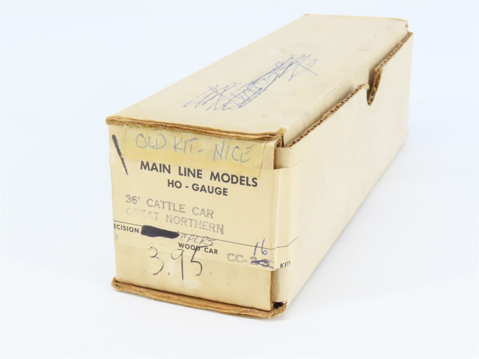 HO Scale Main Line Kit GN Great Northern Railway 36' Cattle Car #42734