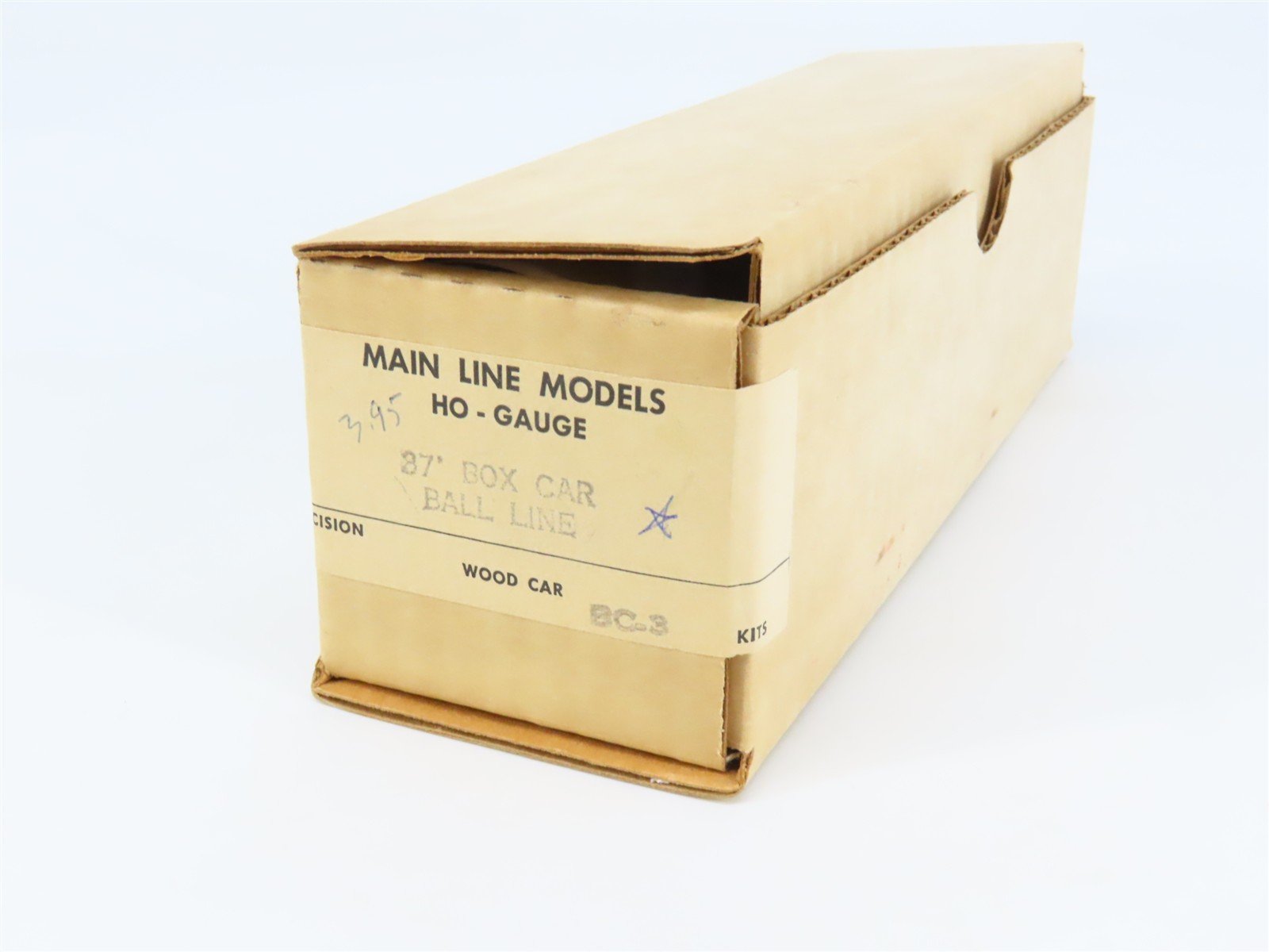 HO Scale Main Line Models Kit BC-3 MWR Ball Glass Jars 37' Box Car #1024