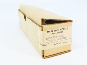 HO Scale Main Line Models Kit XR-1 GPEX Renken's Milk Express Reefer #761
