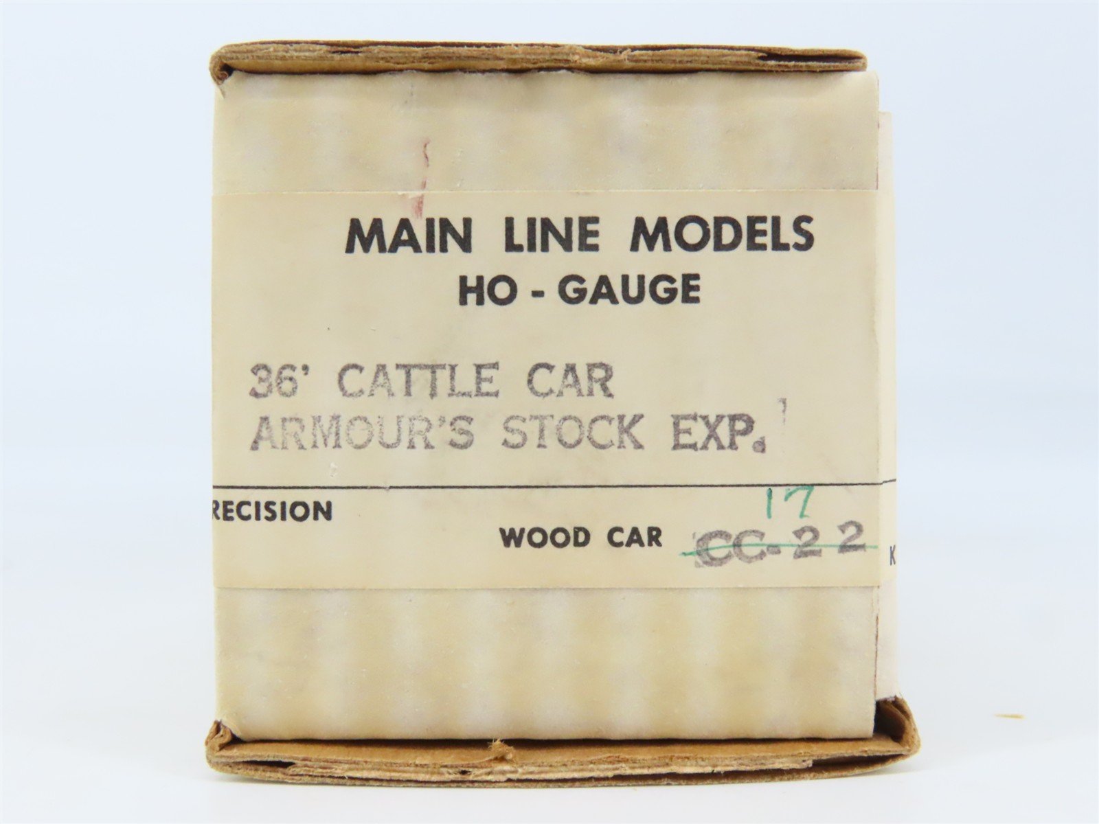 HO Scale Main Line Models Kit CC-17 ASX Armour Stock Express 36' Cattle Car #216