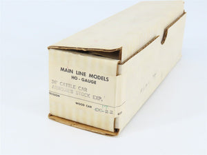 HO Scale Main Line Models Kit CC-17 ASX Armour Stock Express 36' Cattle Car #216