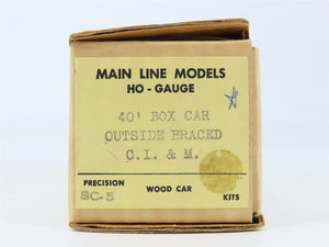 HO Main Line Models Kit BC-5 C&IM Chicago & Illinois Midland 40' Box Car #82629