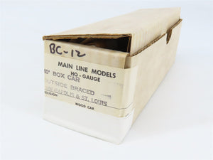 HO Main Line Models Kit BC-12 M&STL Minneapolis & St Louis 40' Box Car #4165