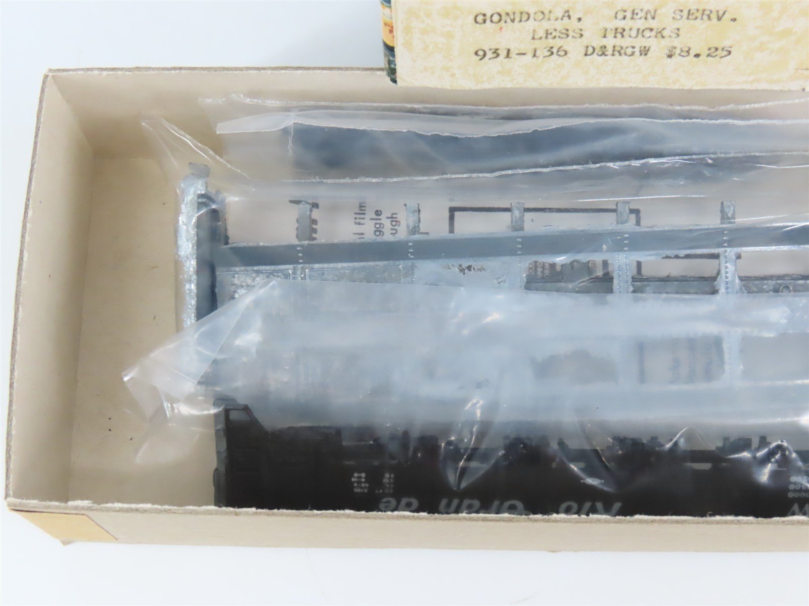 HO Scale Ulrich Kit 931-136 D&RGW Rio Grande Railroad Gondola #46593