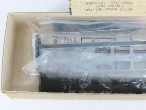 HO Scale Ulrich Kit 931-136 D&RGW Rio Grande Railroad Gondola #46593