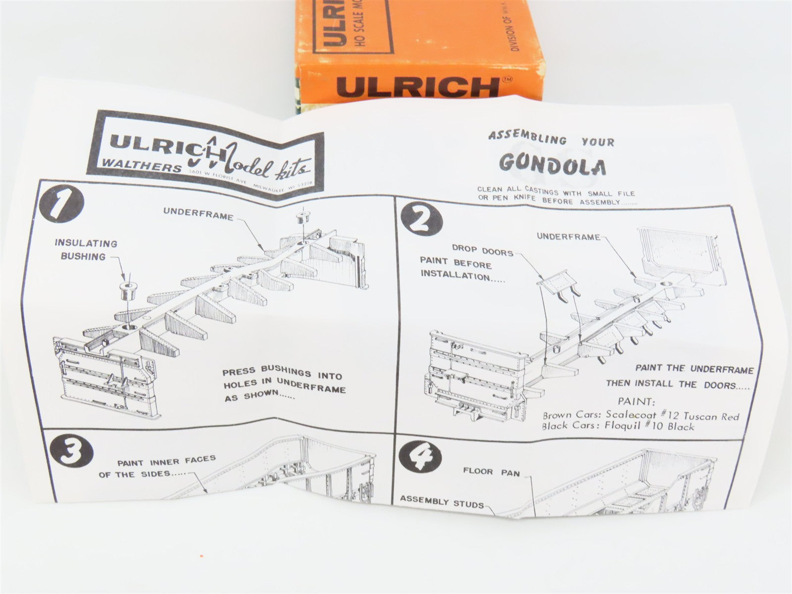 HO Scale Ulrich Kit 931-138 NJZX New Jersey Zinc Gondola #259