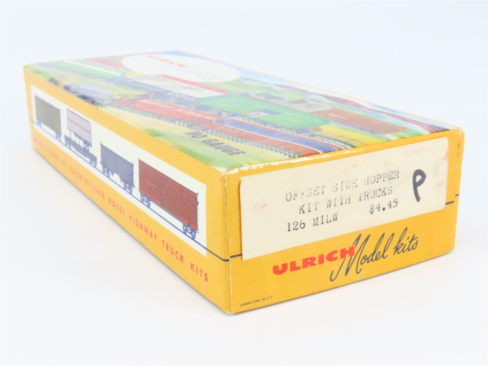 HO Scale Ulrich Kit 126 MILW Milwaukee Road 2-Bay Open Hopper #94573