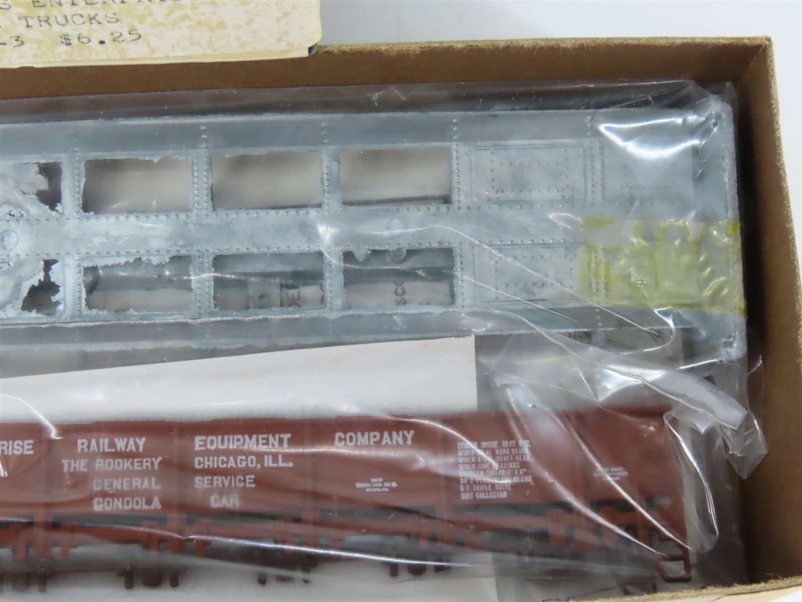 HO Scale Ulrich Kit 931-3 EREX Enterprise Railway Equipment Gondola #205