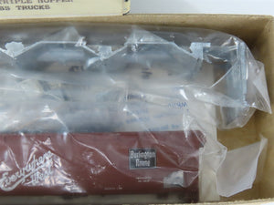 HO Scale Ulrich Kit 931-1003 CB&Q Burlington Route 3-Bay Open Hopper #170184
