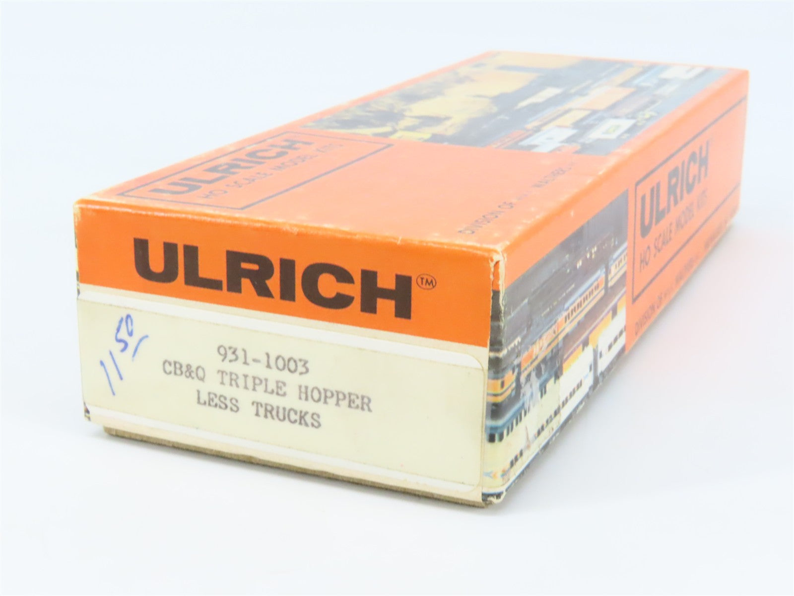 HO Scale Ulrich Kit 931-1003 CB&Q Burlington Route 3-Bay Open Hopper #170184