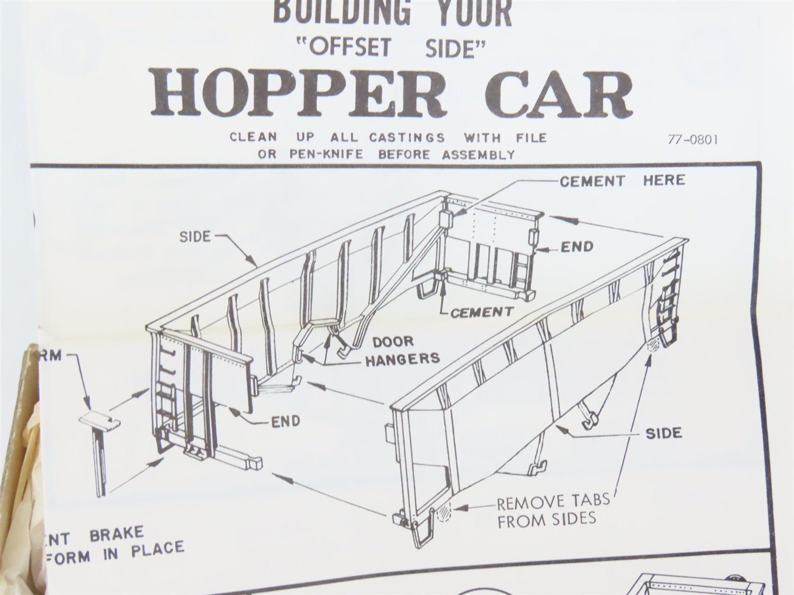 HO Scale Ulrich Kit 931-1203 MON Monon Railroad 2-Bay Open Hopper #41651