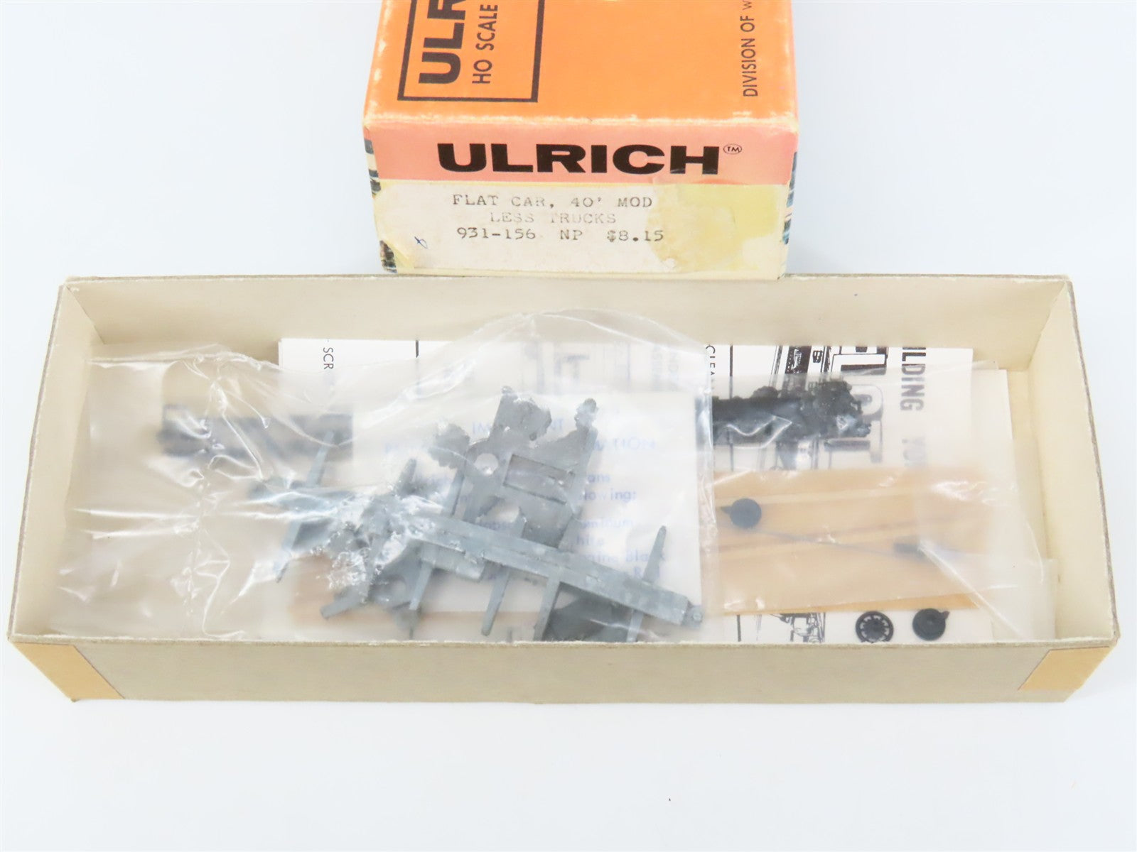 HO Scale Ulrich Kit 931-156 NP Northern Pacific 40' Flat Car #67949
