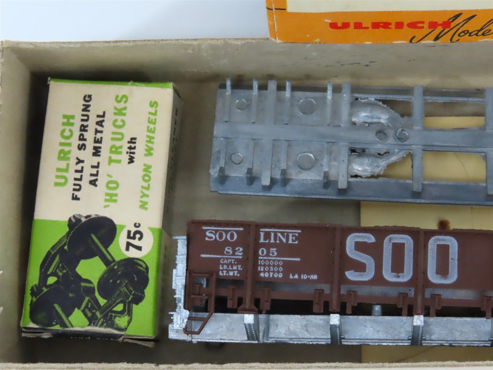 HO Scale Ulrich Kit No. GS6 290 SOO Line Gondola #8205 - Partially Assembled