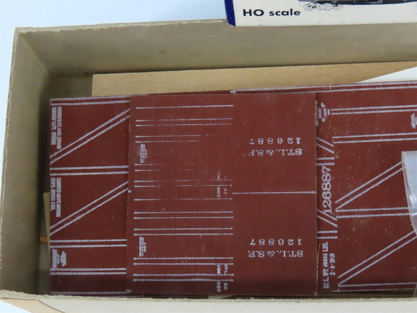 HO Scale Ulrich Kit No. 2 STL&SF Frisco Railroad Single Door Box Car #126887