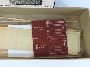HO Scale Ulrich Kit No. 2 STL&SF Frisco Railroad Single Door Box Car #126887